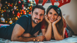 This photo captures the warmth and joy of a couple enjoying the holiday season together. It’s a perfect representation of the excitement and questions that come with How To Deal With A Holiday Romance?