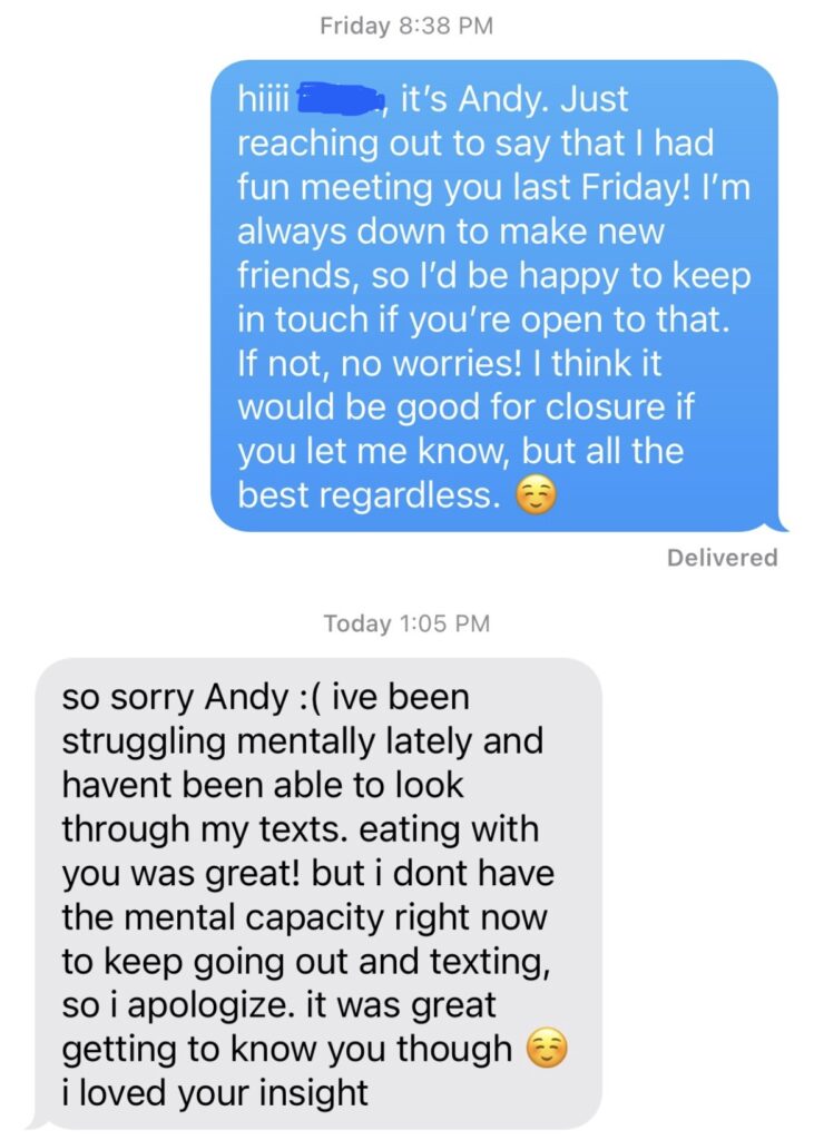 She stops responding after a great date 2